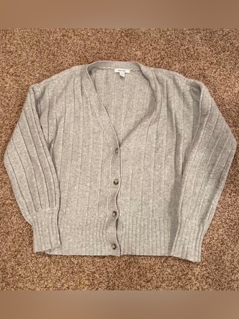 Nine West Ribbed Knit Cardigan